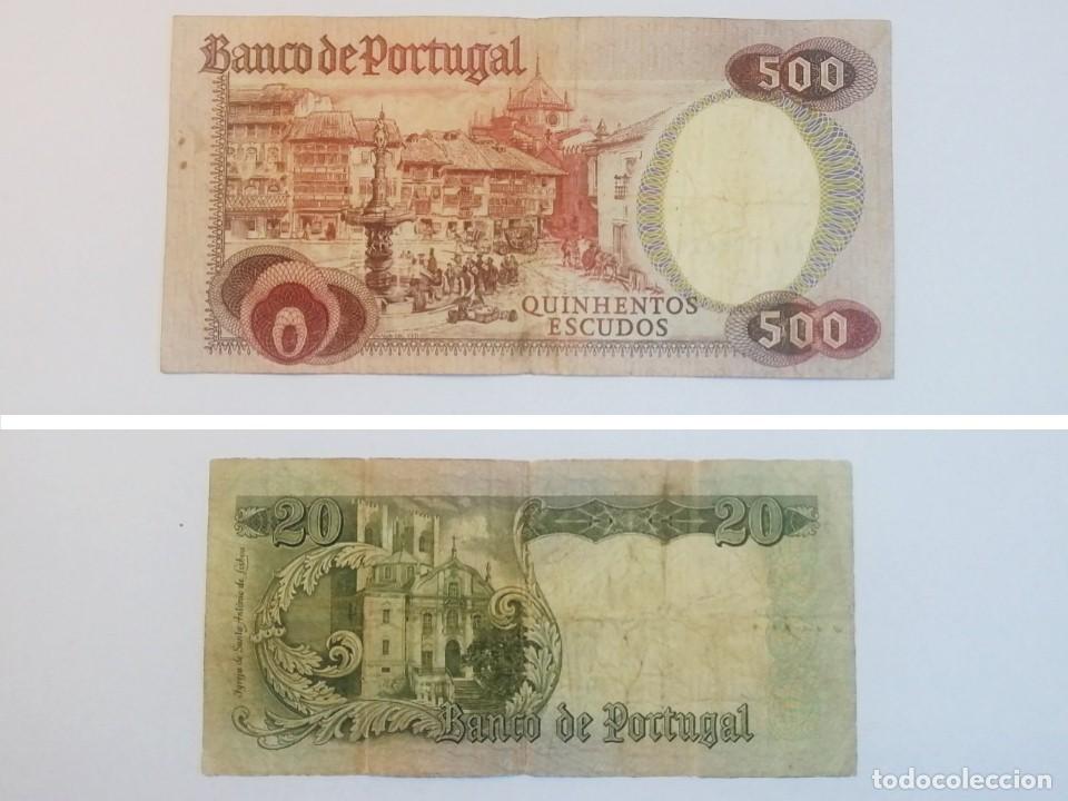 Billetes extranjeros: DOS BILLETES DE PORTUGAL - Foto 2