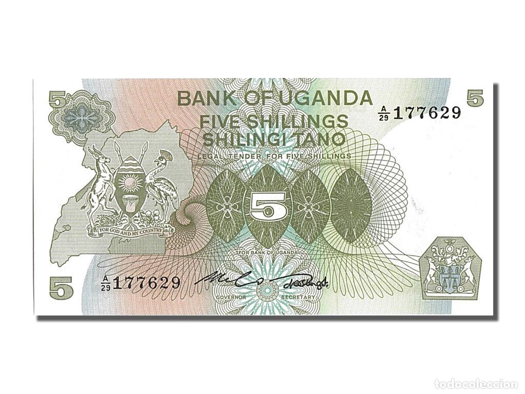 Billetes extranjeros: [#201656] Billete, 5 Shillings, Uganda, UNC - Foto 1