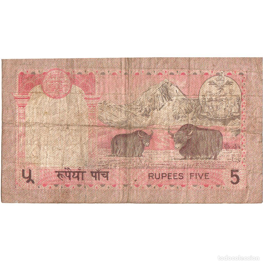 Billetes extranjeros: [#1293296] Nepal, 5 Rupees, BC - Foto 2