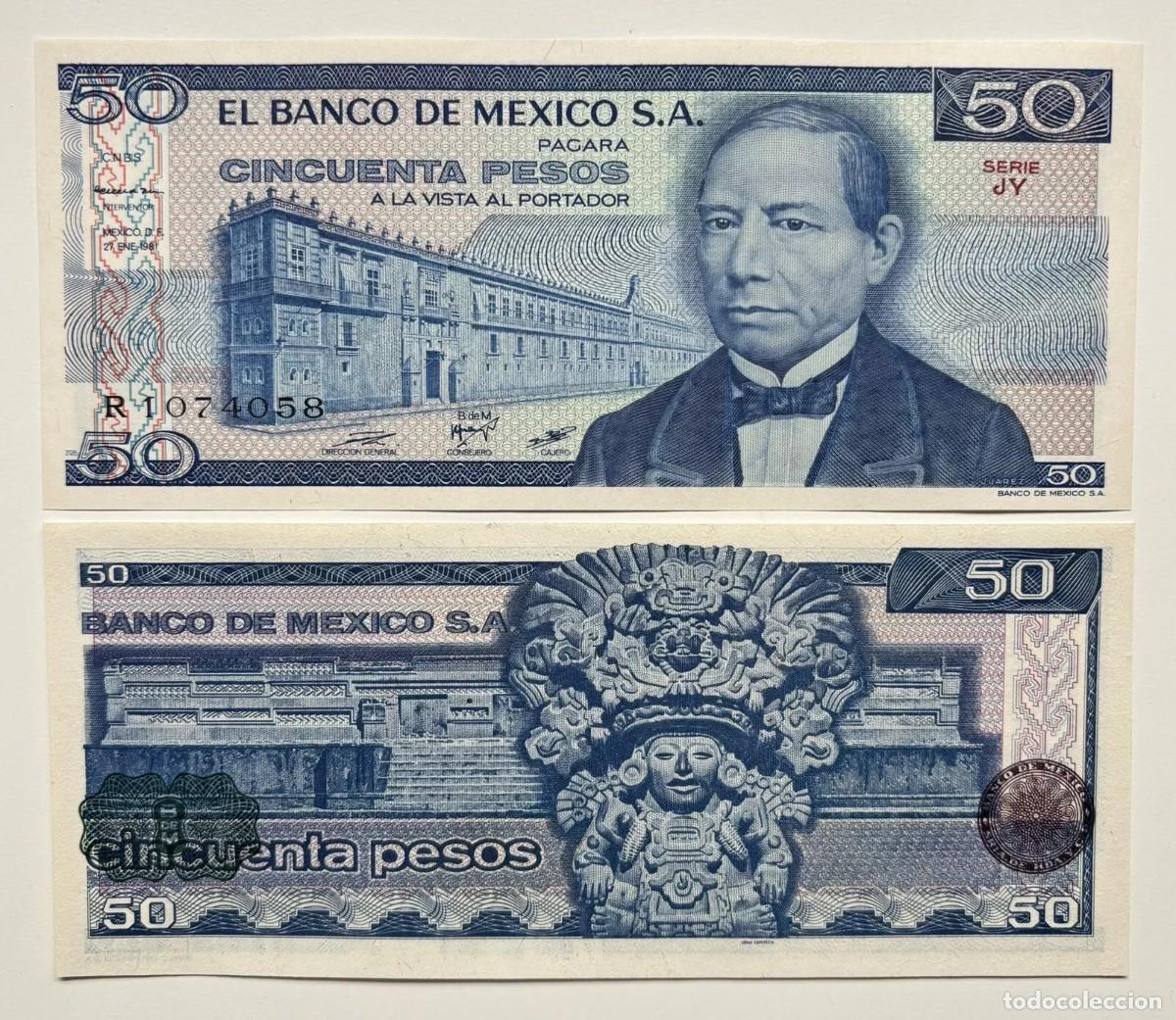 Billetes extranjeros: MEXICO 50 Pesos 1981 SC / UNC