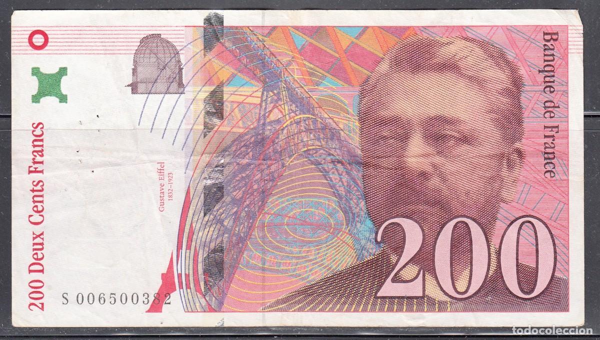 Billetes extranjeros: FRANCIA - BILLETE DE 200 FRANCS DE 1996 - GUSTAVE EIFFEL - Foto 1