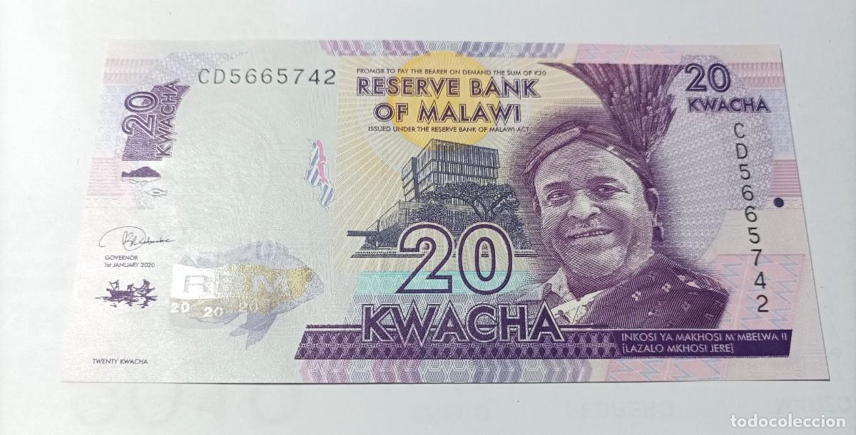 Billetes extranjeros: Malawi 20 Kwacha 2020 . Sin circular - Foto 1
