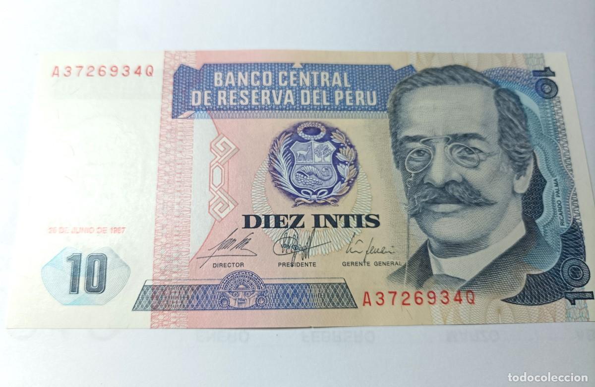 Billetes extranjeros: PERU 10 Intis 1987 Sin circular - Foto 1