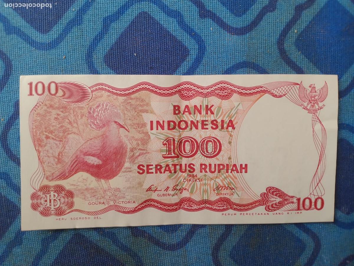 Billetes extranjeros: INDONESIA 100 Rupias 1984. Rupiah - Foto 1