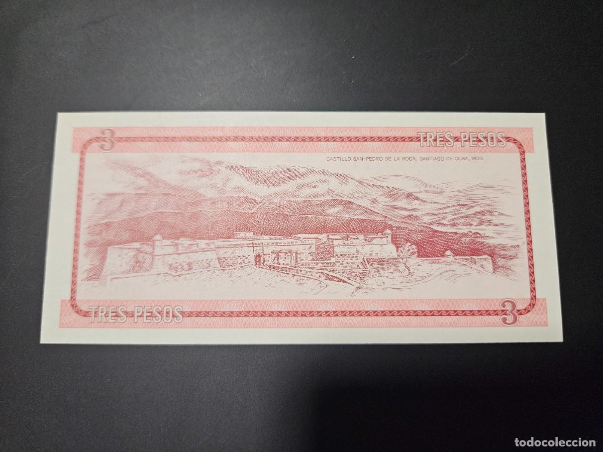 Billetes extranjeros: CUBA CERTIFICADO DE CAMBIO DE 3 PESOS (LETRA A) - Foto 2
