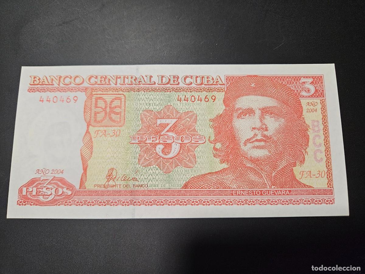 Billetes extranjeros: CUBA 3 PESOS 2004 S/C P=127a - Foto 1