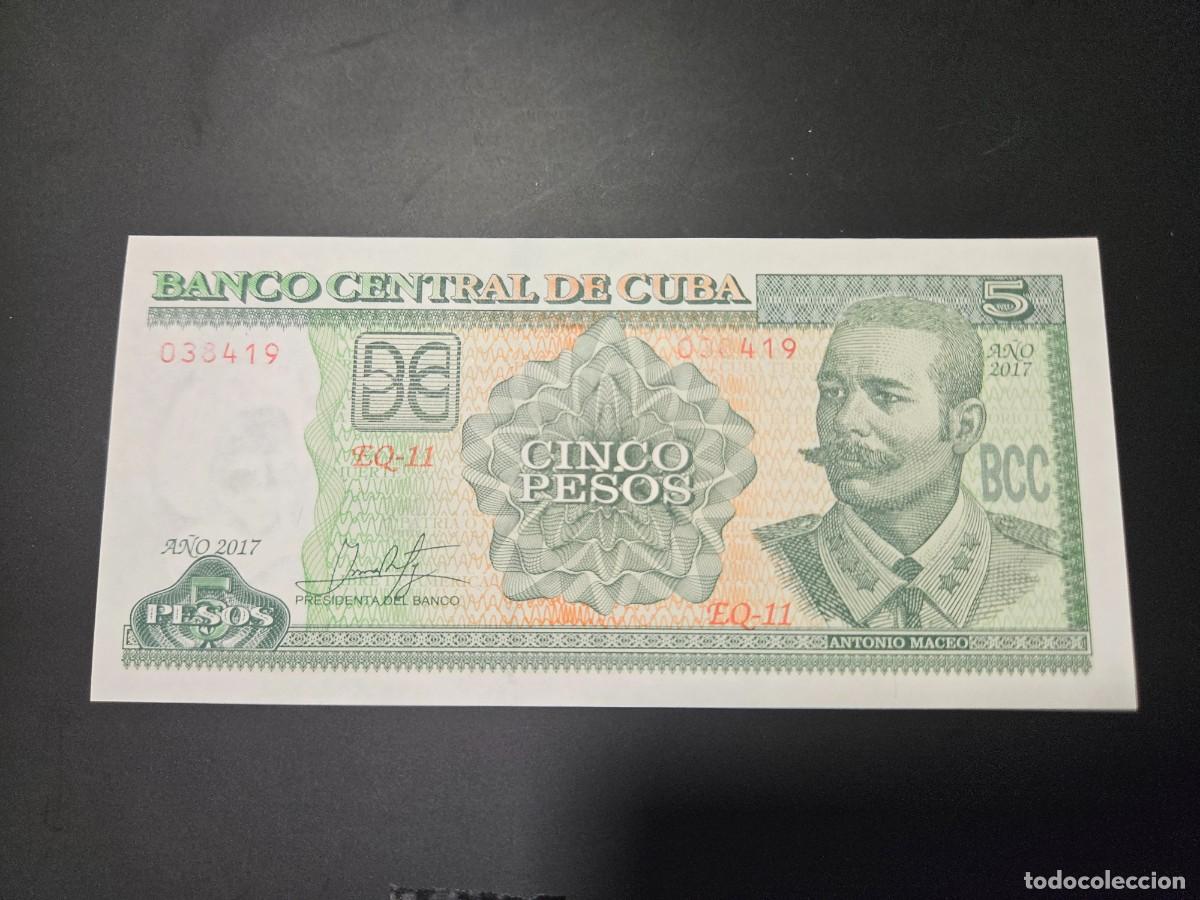 Billetes extranjeros: CUBA 5 PESOS 2017 S/C P=116 - Foto 1