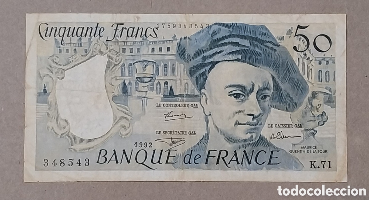 Billetes extranjeros: Billete francia original % - Foto 1