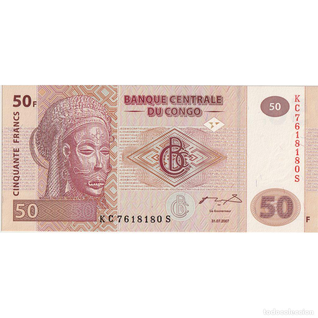 Billets internationaux: [#1293535] Rep&uacute;blica del Congo, 50 Francs, 2007-07-31, UNC
