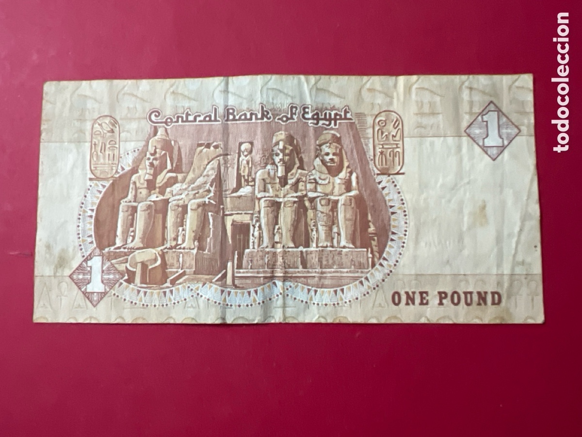 Billetes extranjeros: L916. . 1 Pound Egypt One libra Egipto - Foto 2