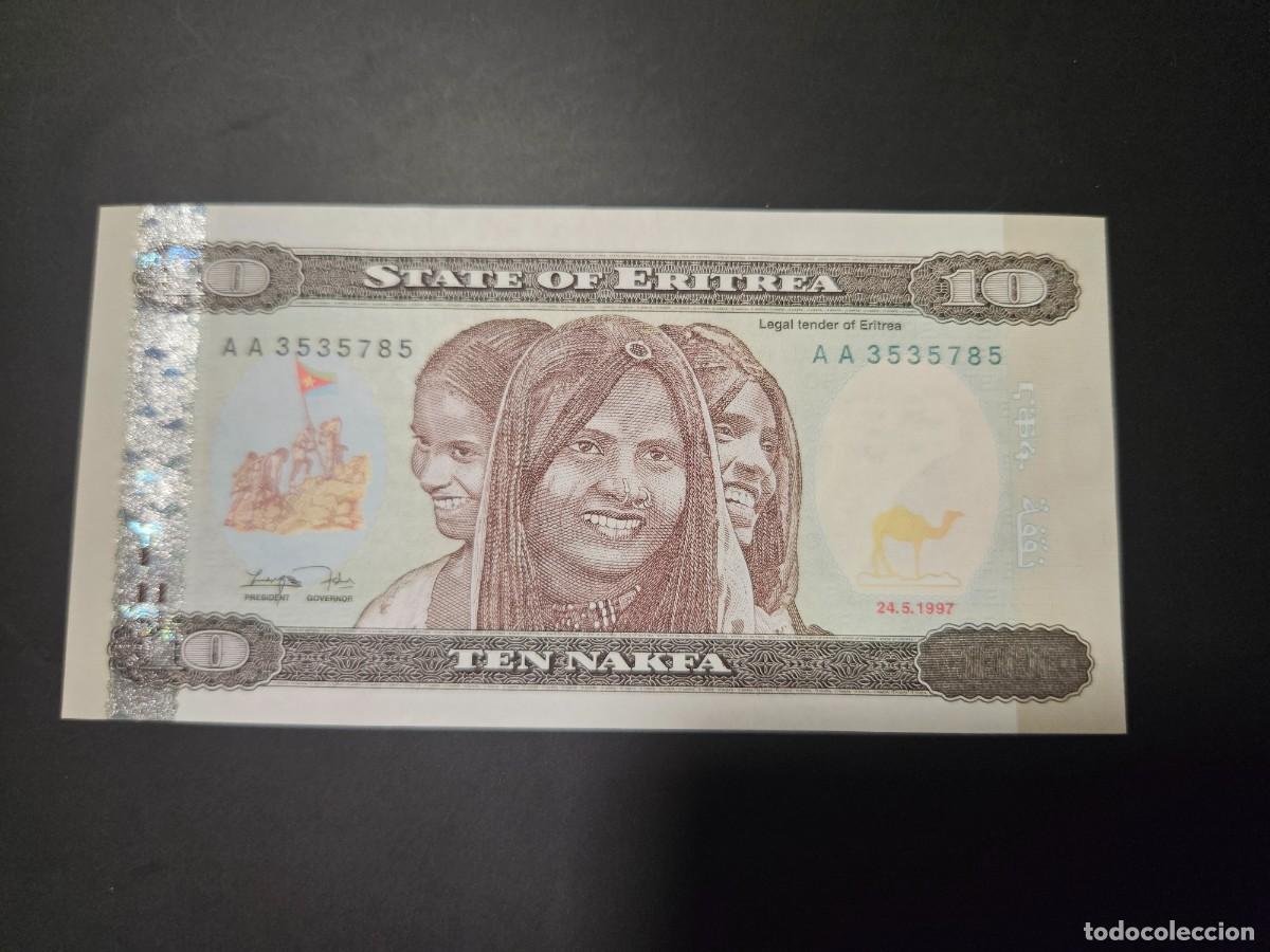 Billetes extranjeros: ERITREA 10 NAKFA 1997 S/C P=3 - Foto 1