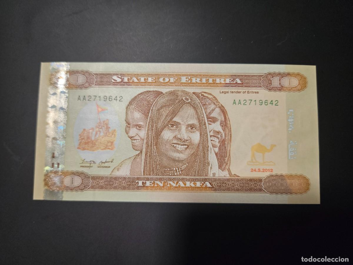 Billetes extranjeros: ERITREA 10 NAKFA 2012 S/C P=11 - Foto 1