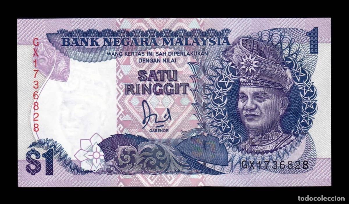 Billetes extranjeros: Malasia 1 Ringgit Tuanku Abdul Rahman 1989 Pick 27b Sc Unc - Foto 1