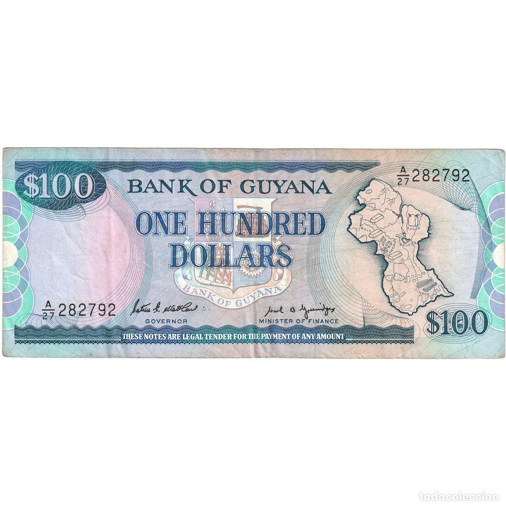 Billetes extranjeros: [#1293763] Guyana, 100 Dollars, MBC - Foto 1