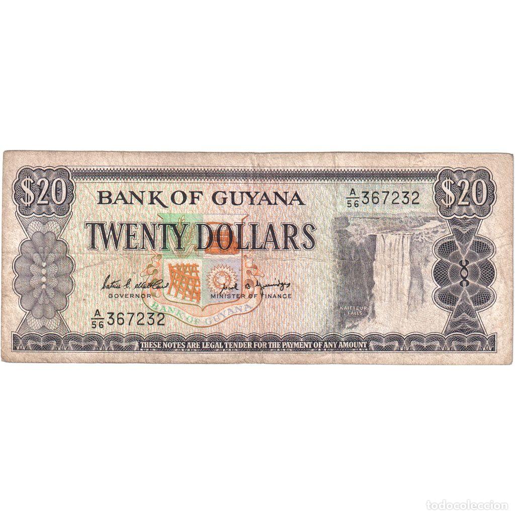 Billetes extranjeros: [#1293765] Guyana, 20 Dollars, MBC - Foto 1