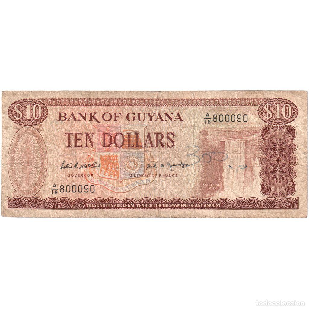 Billetes extranjeros: [#1293764] Guyana, 10 Dollars, BC - Foto 1