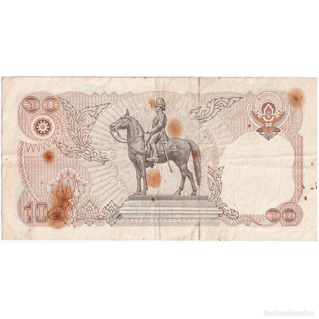 Billetes extranjeros: [#1293777] Tailandia, 10 Baht, BC+ - Foto 2