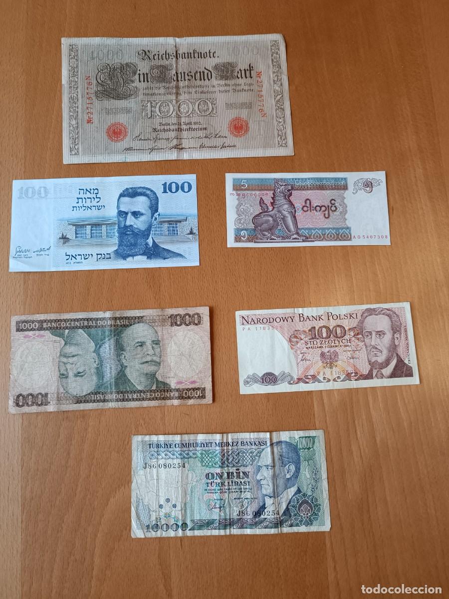 Billetes extranjeros: LOTE 6 BILLETES INTERNACIONALES - Foto 1
