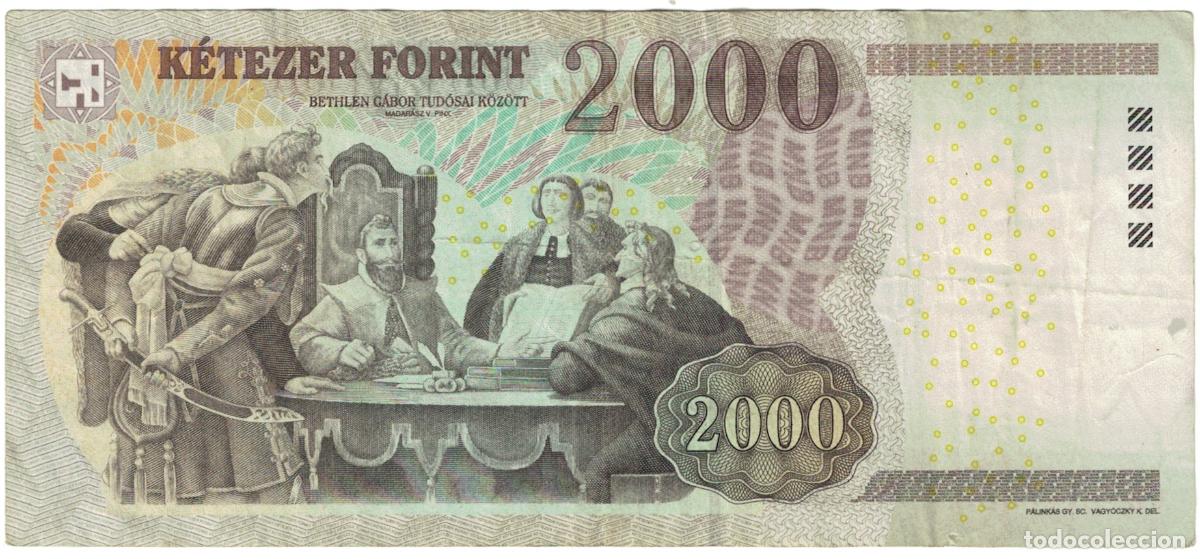 Billetes extranjeros: [#609079] Billete, 2000 Forint, 2013, Hungr&iacute;a, MBC - Foto 2