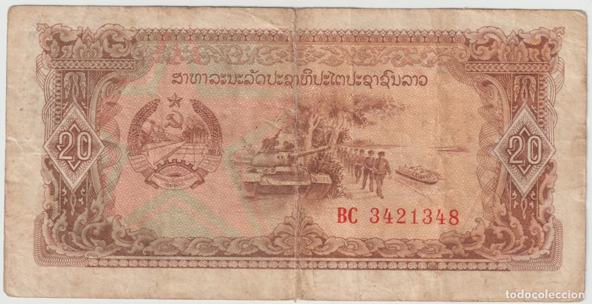 Billetes extranjeros: Billete Laos, 20 Kips - Foto 1