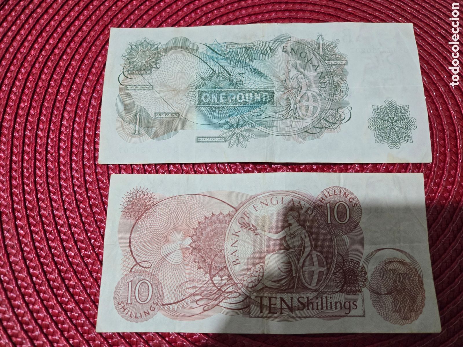 Billetes extranjeros: Billetes Pounds Gran Breta&ntilde;a - Foto 2