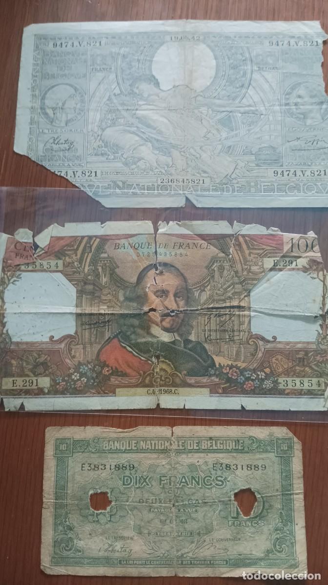 Billetes extranjeros: LOTE BILLETES CON ROTURAS - Foto 2