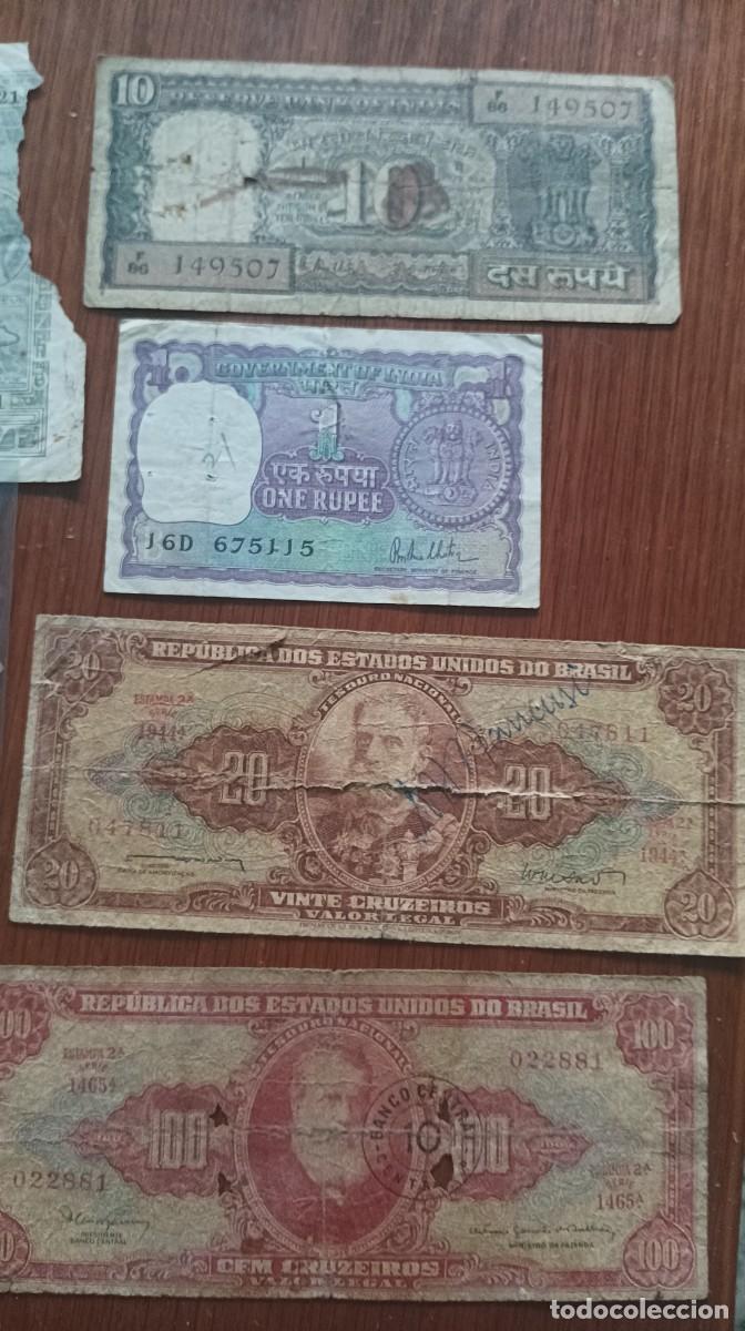 Billetes extranjeros: LOTE BILLETES CON ROTURAS - Foto 3