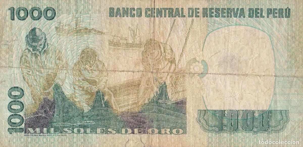 Billetes extranjeros: PER&Uacute; 1000 SOLES 1981 - Foto 2