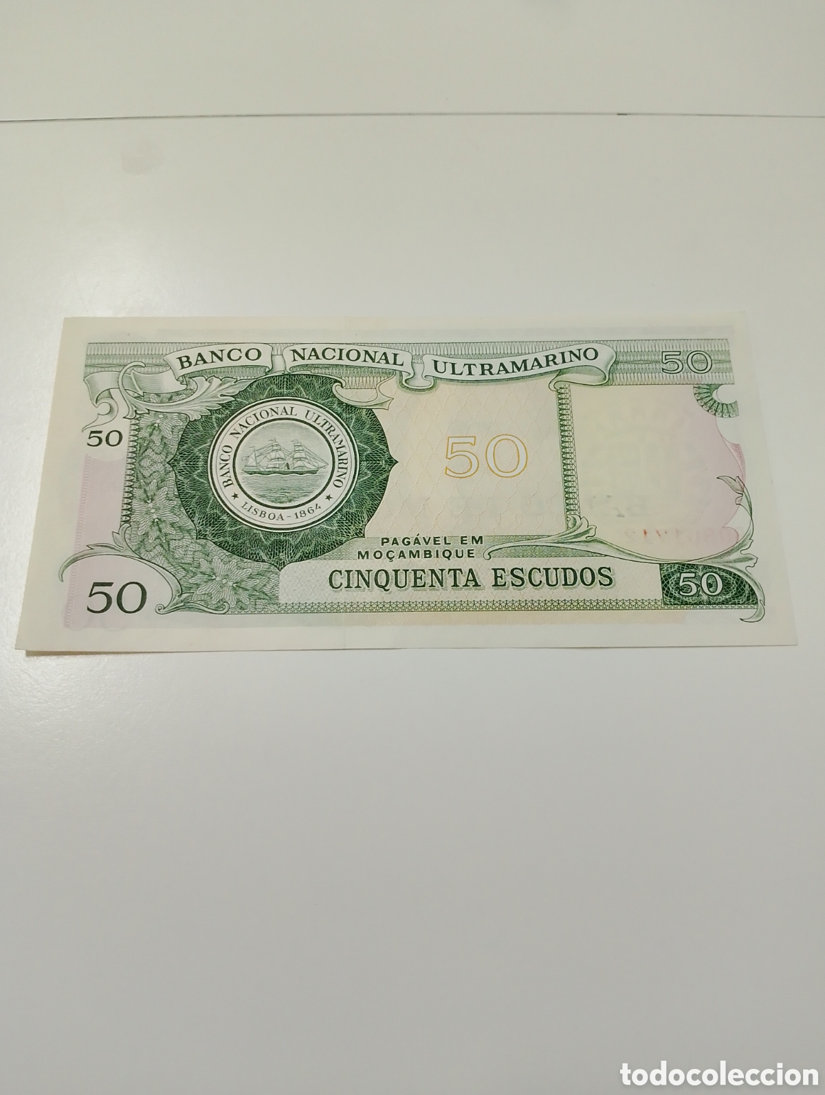 Billetes extranjeros: 50 escudos de mozambique sin circular - Foto 2