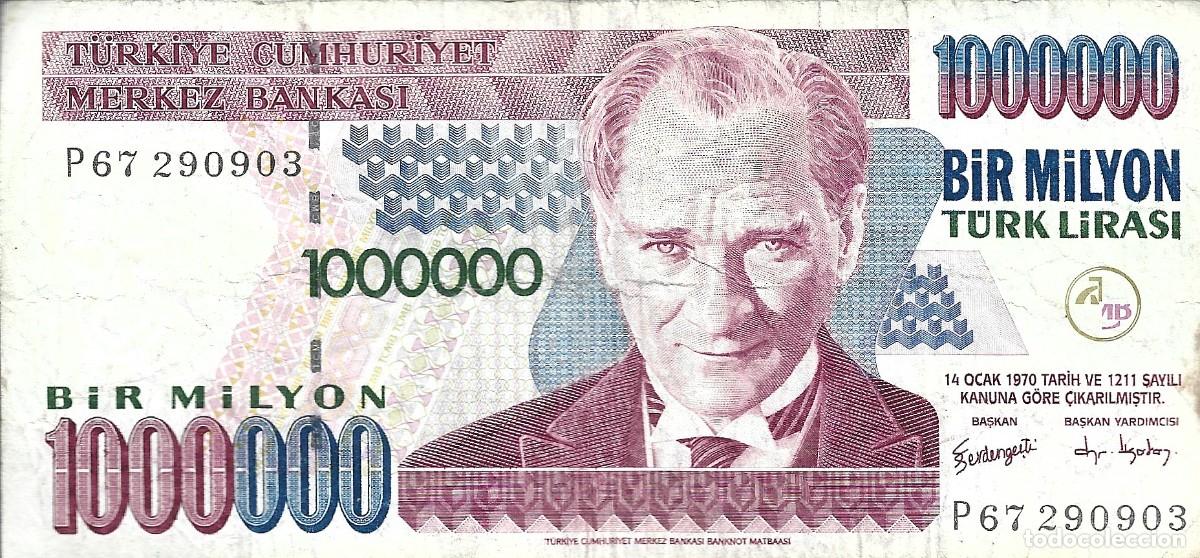 Billetes extranjeros: BILLETE DE TURQUIA EL QUE VES - Foto 1