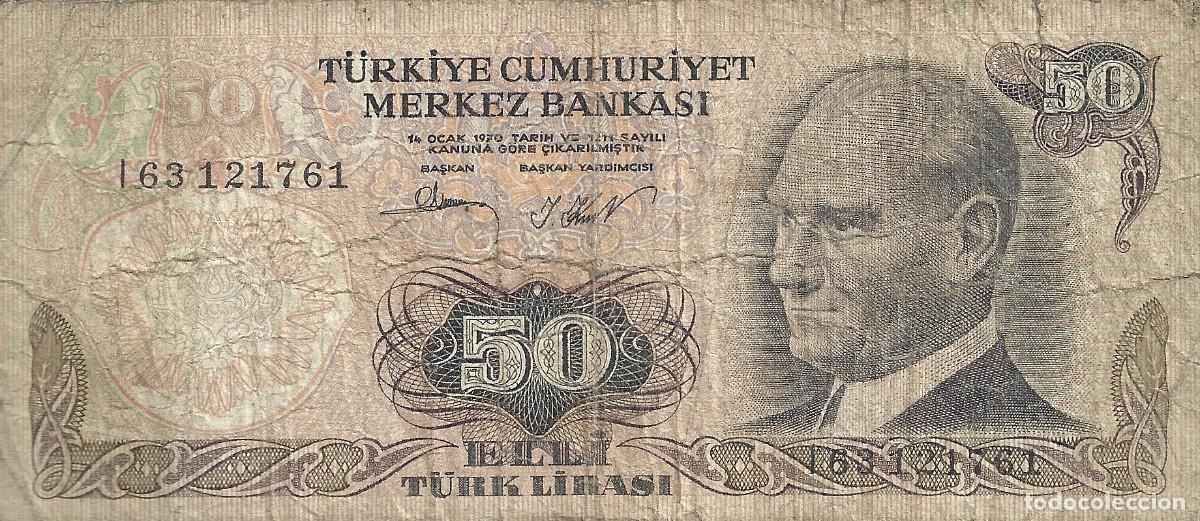 Billetes extranjeros: BILLETE DE TURQUIA EL QUE VES - Foto 1