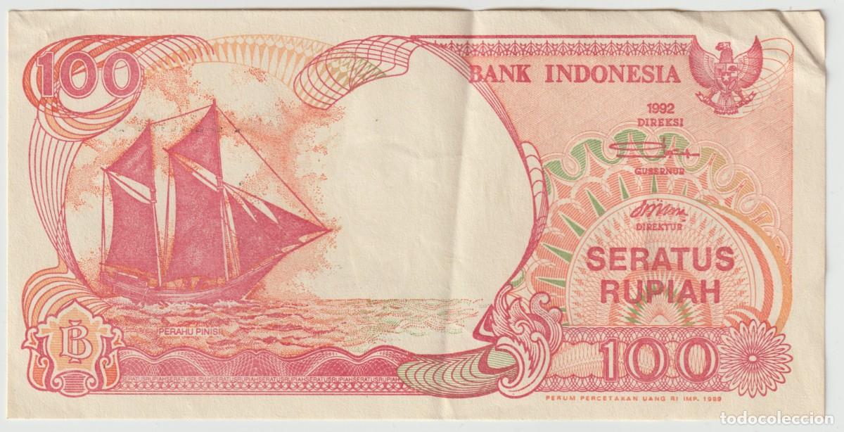 Billetes extranjeros: Billete Indonesia 1992, 100 Rupias - Foto 1