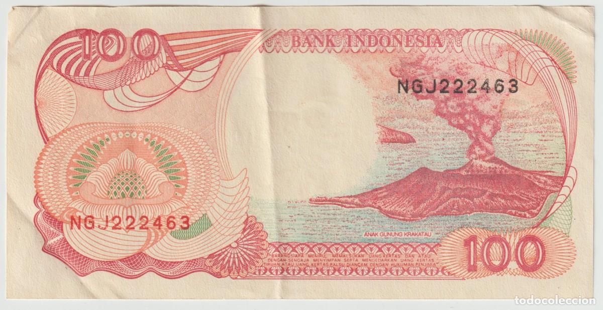 Billetes extranjeros: Billete Indonesia 1992, 100 Rupias - Foto 2