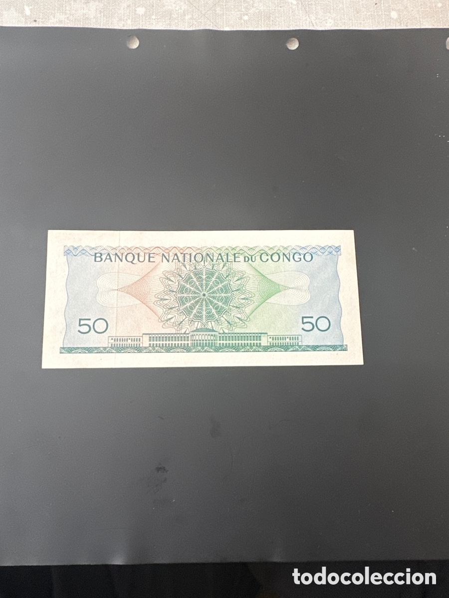 Billetes extranjeros: Billete del Congo 50 francos a&ntilde;o 1962 - Foto 2