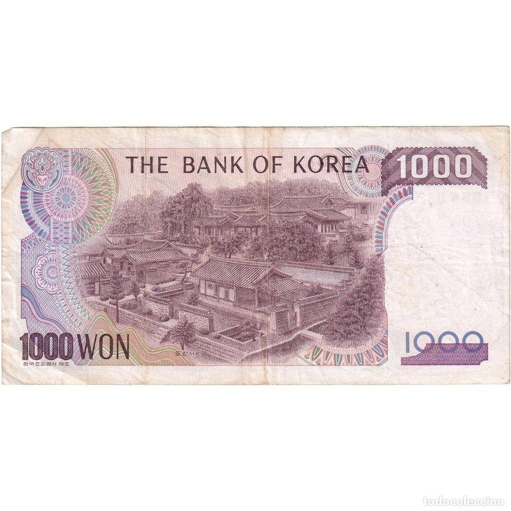 Billetes extranjeros: [#1242076] Corea del Sur, 1000 Won, BC+ - Foto 2