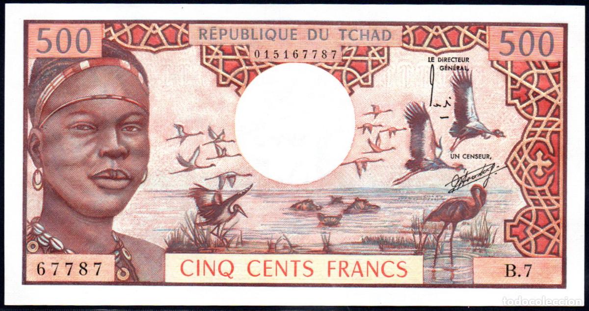Billetes extranjeros: CHAD - 500 FRANCOS - Pick.2 S/C - Foto 1