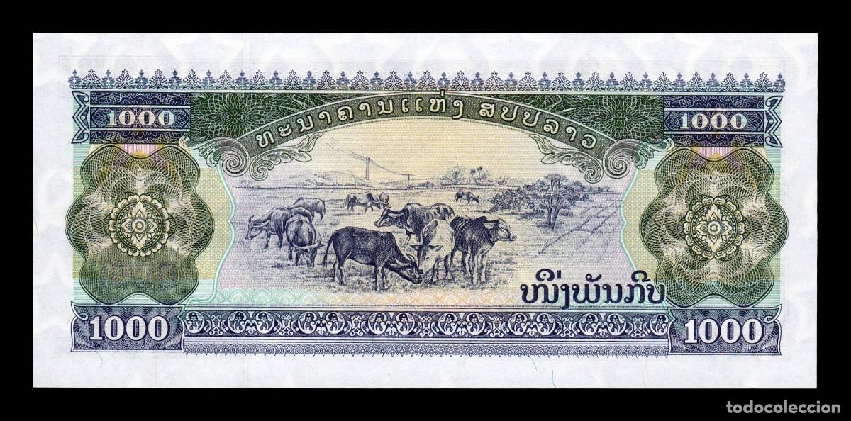 Billetes extranjeros: Laos 1000 Kip 2003 Pick 32Ab Sc Unc - Foto 2