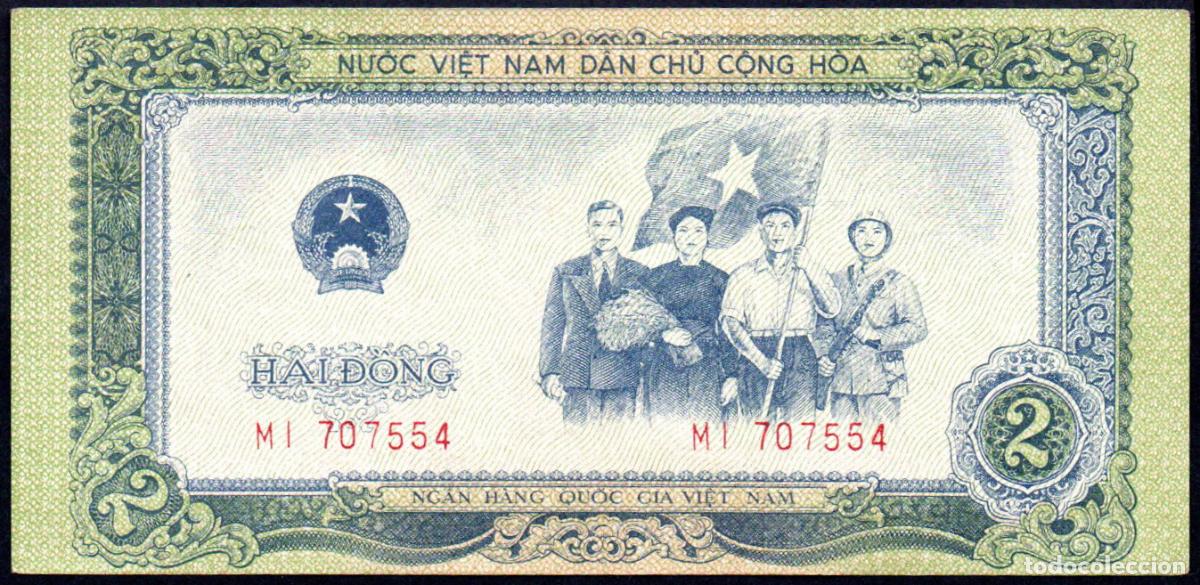 Billetes extranjeros: VIETNAM - 2 DONG 1958 - APROX. S/C - Foto 1