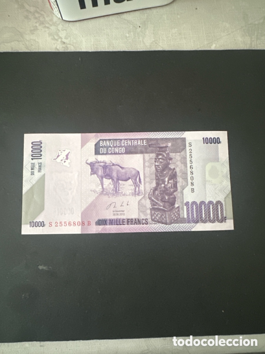 Billetes extranjeros: Billete del Congo 10000 francos a&ntilde;o 2013 sin circular - Foto 1