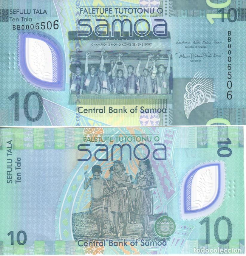 Billetes extranjeros: Samoa 10 tala del 2007 Pick W 48 SC/UNC - Foto 1