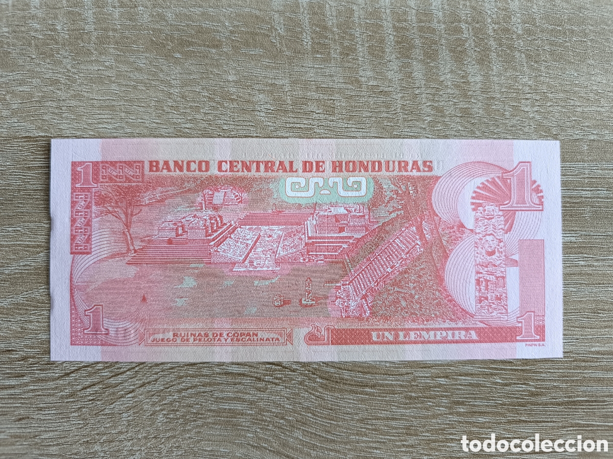 Billetes extranjeros: 1 lempira Honduras 2016 - Foto 2