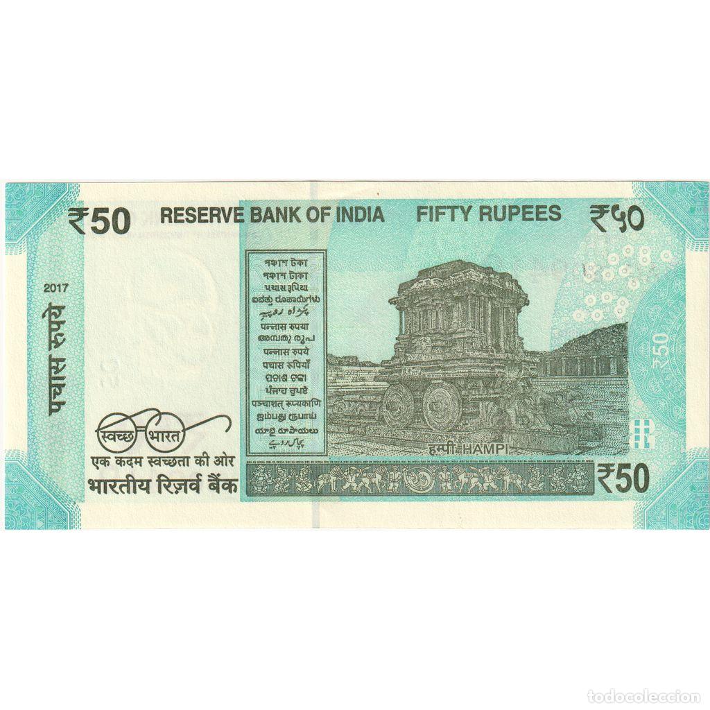 Billetes extranjeros: [#1242287] India, 50 Rupees, UNC - Foto 2