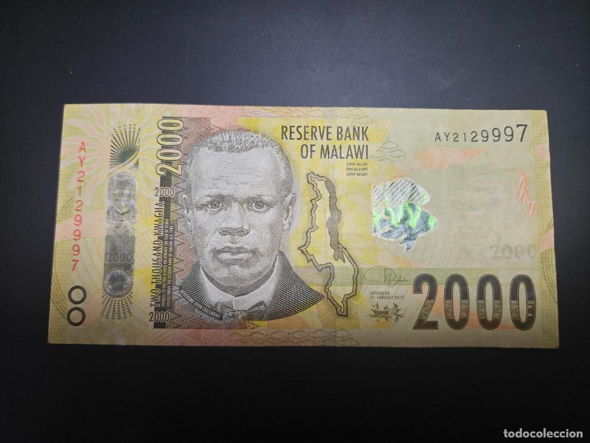 Billetes extranjeros: MALAWI 2000 KWACHA 2018 BC P=69 - Foto 1