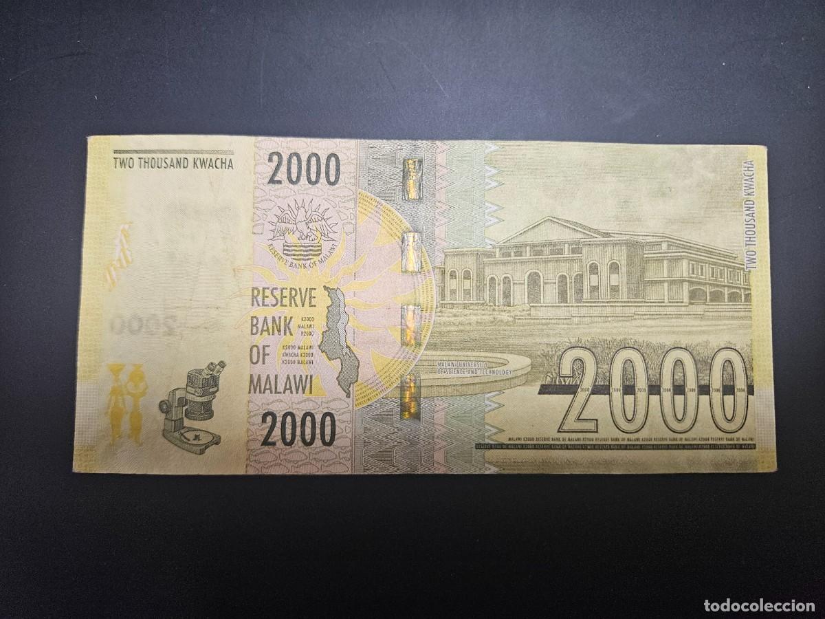 Billetes extranjeros: MALAWI 2000 KWACHA 2018 BC P=69 - Foto 2