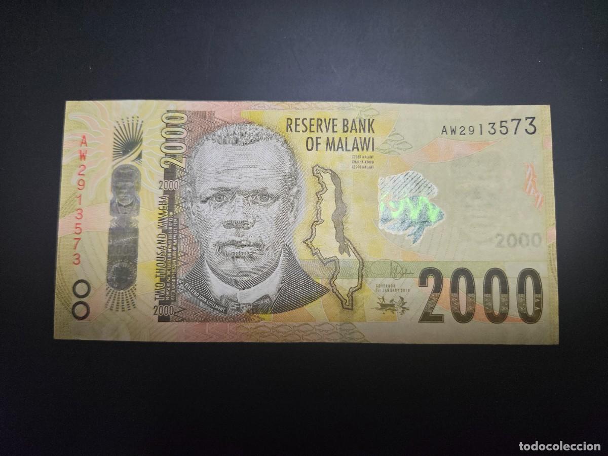 Billetes extranjeros: MALAWI 2000 KWACHA 2018 MBC P=69 - Foto 1