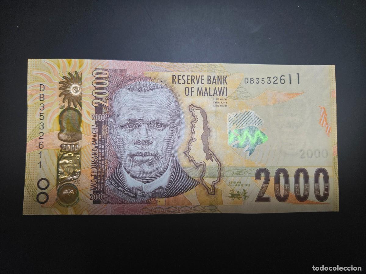 Billetes extranjeros: MALAWI 2000 KWACHA 2022 S/C P=NUEVO - Foto 1