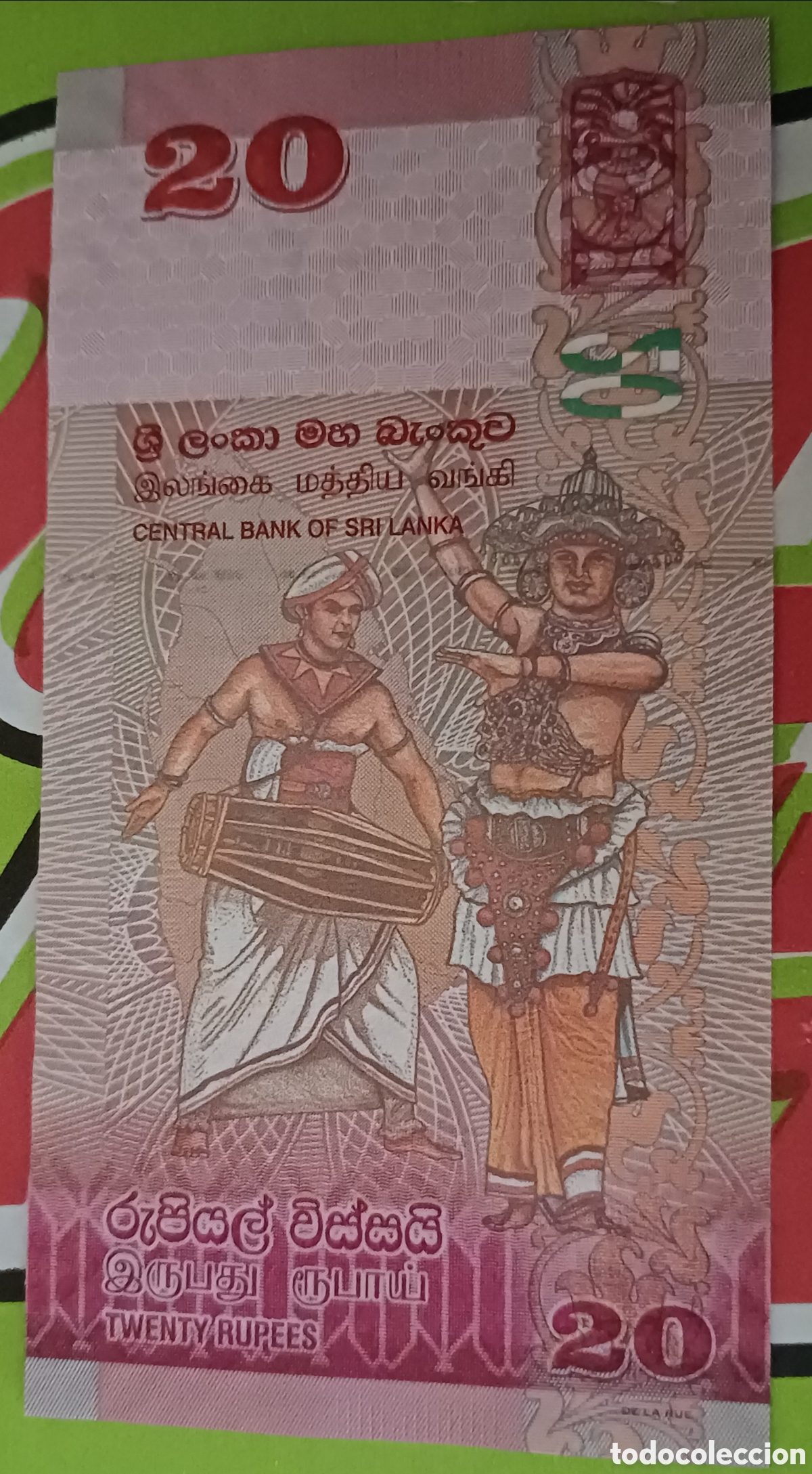 Billetes extranjeros: Sri Lanka 20 rupias 2010 sin circular - Foto 2