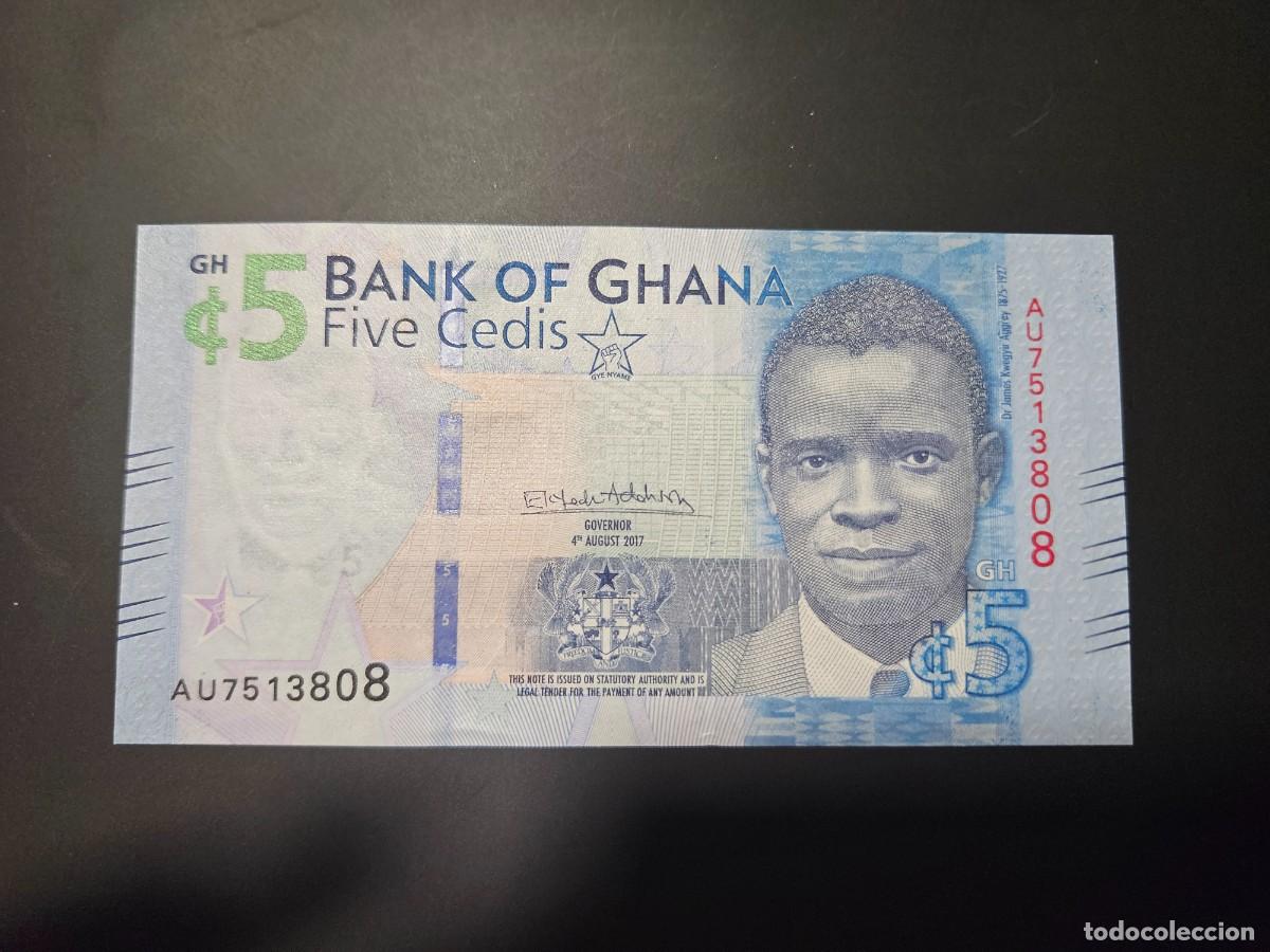 Billetes extranjeros: GHANA 5 CEDIS 2017 S/C P=43 - Foto 1