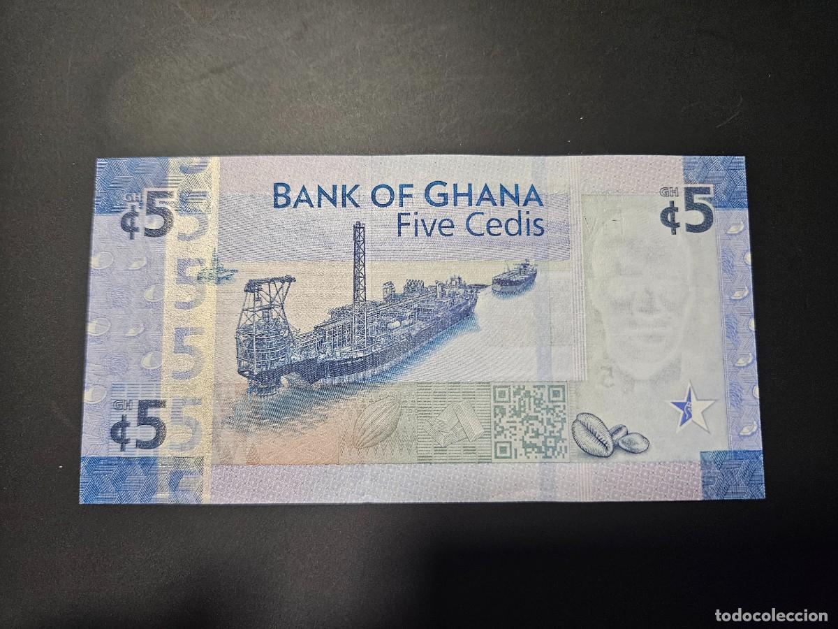 Billetes extranjeros: GHANA 5 CEDIS 2017 S/C P=43 - Foto 2
