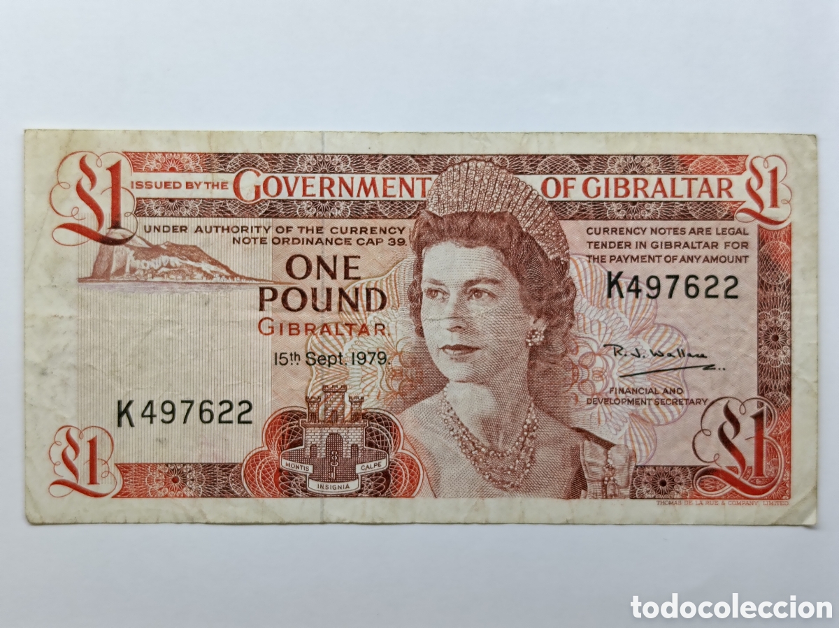 Billetes extranjeros: BILLETE DE 1 POUND (LIBRA) DE GIBRALTAR DE 1979 - Foto 1